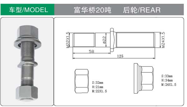 The fuhua bridge has 20 tons of tyre bolts